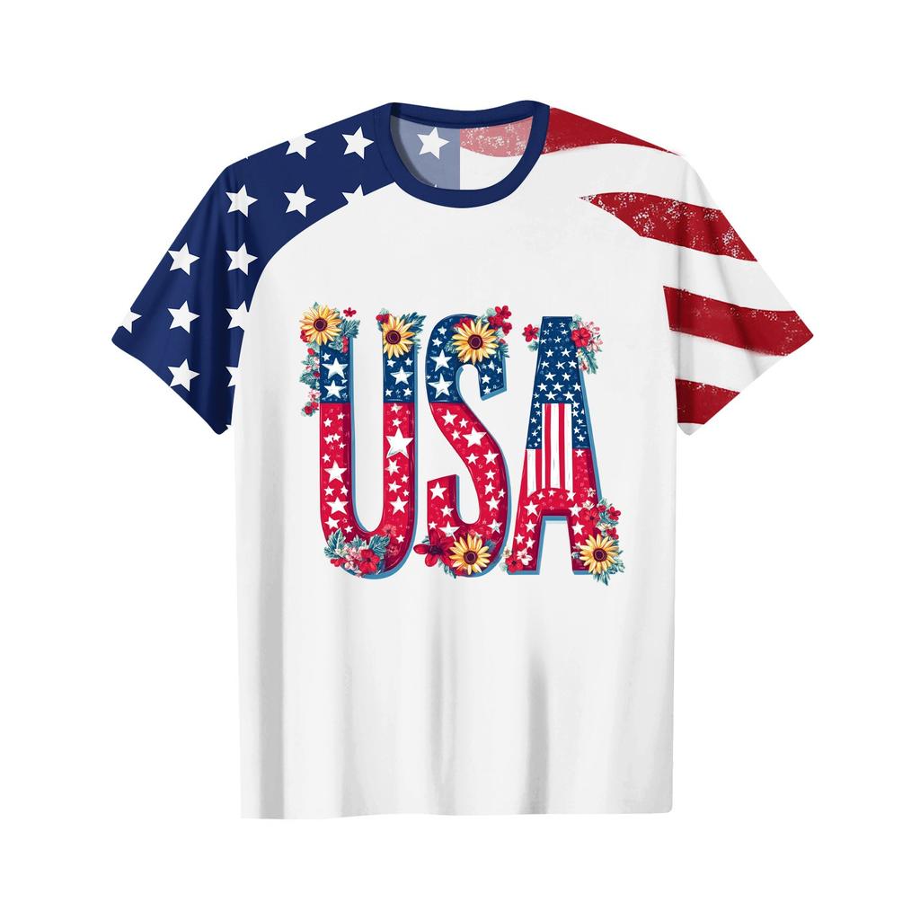 Women's Fashion Casual Printed Round Neck Raglan Sleeve T-Shirt Top T-Shirt Top Top
