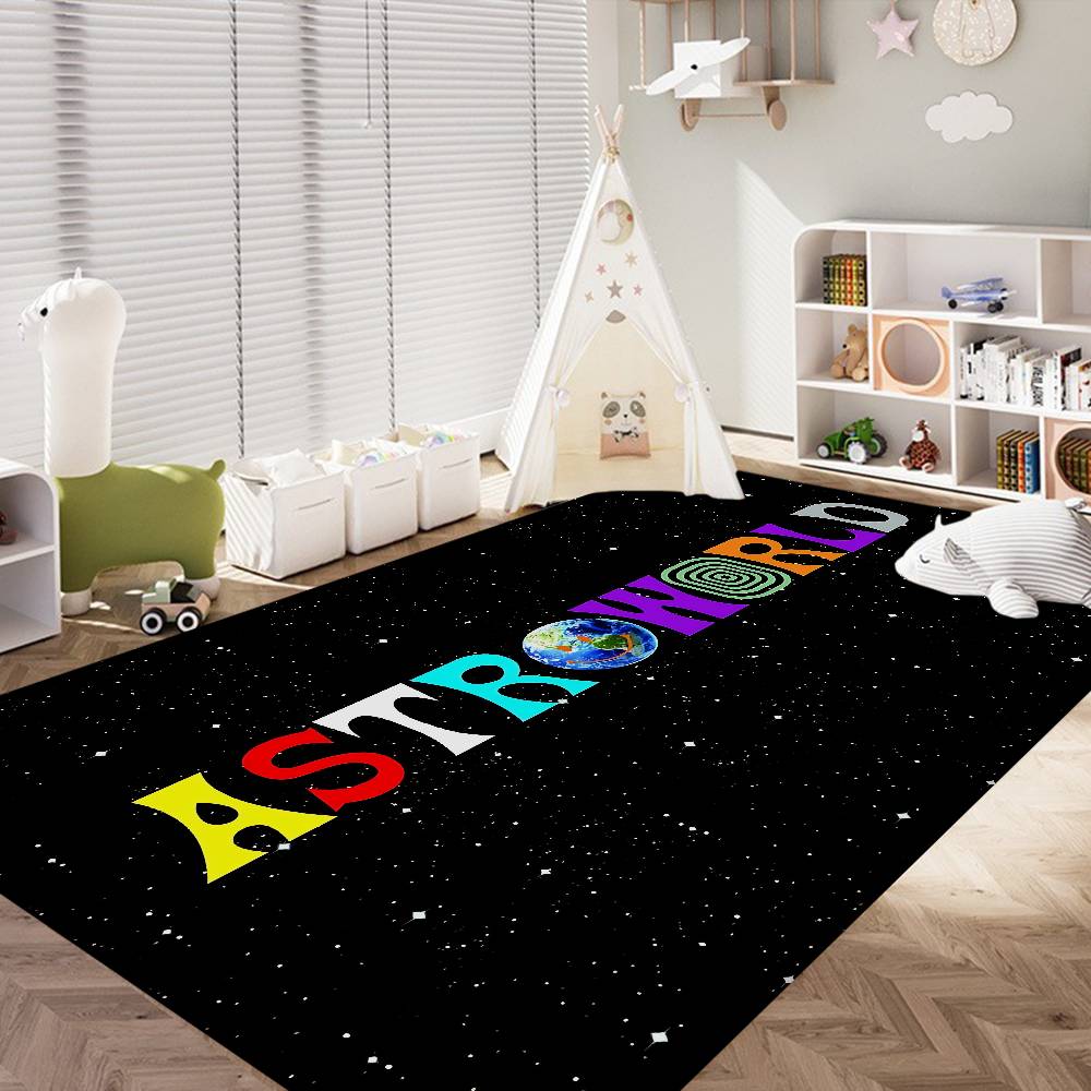 T-Travis S-ScottS Astroworld Banyo Paspası Çocuk Odası Yatak Odası Dekorasyonu Balkon Kaymaz Giriş Paspası Oturma Odası Alfombra