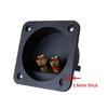 Universals Speaker Terminals Box For DIY Sound Projects With Two Binding Posts And 68mm Cutout Diameter
