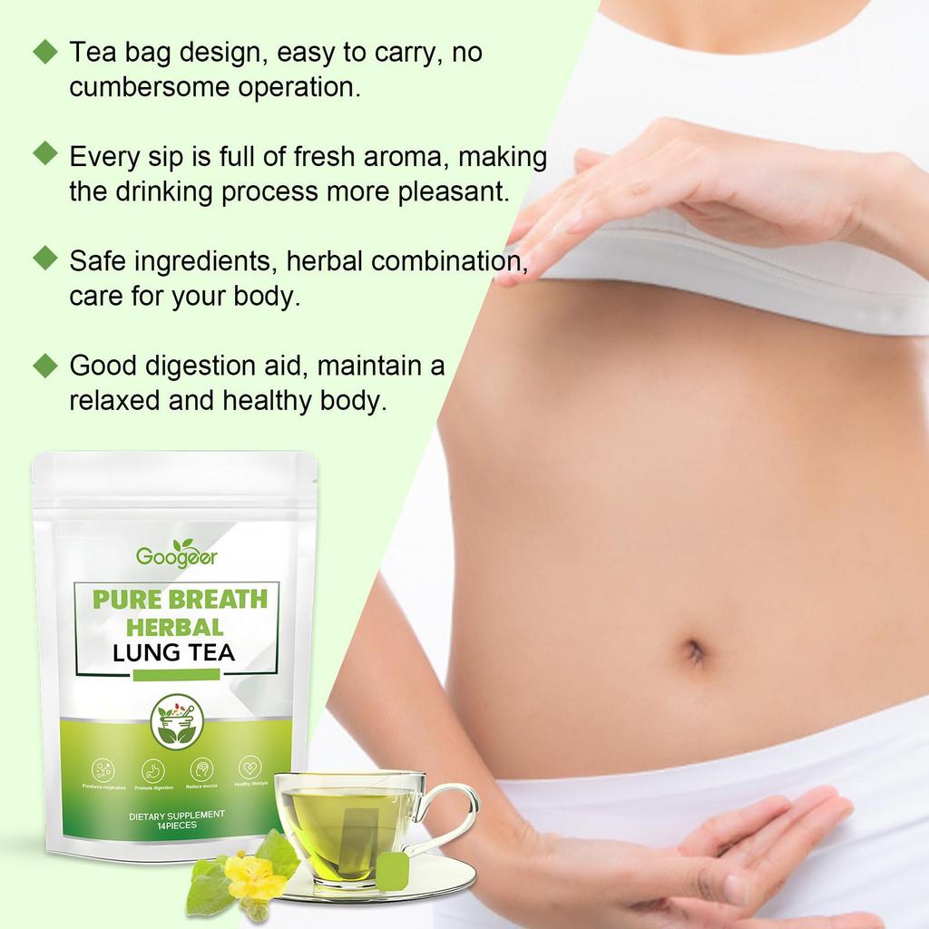 Natural Respiratory Support Herbal Tea, For Lung Health & Daily Wellness
