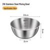 ZISIZ 316 Food-Grade Stainless Steel Dough Mixing Bowl