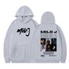 Rapper Milo J Fashion Tour 2026 Print T Shirt Men Fashion T-shirt Summer Short-sleeved Hip Hop Cotton Punk Oversized T-shirts