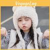 Kids Bear Ears Knit Hat Winter Warmth Toddler Girl Boy Cozy Polyester Headgear
