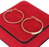Thick Gold Hoop Earrings 4 Cm Surgical