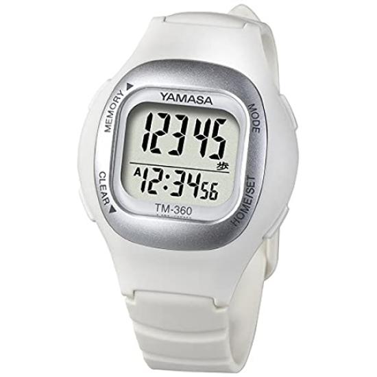Часы Yamasa Watch & Meter Часы-шагомер (СМОТРЕТЬ МАНПО) Белый [Шагомер в стиле наручных часов]