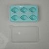 Carrot Shape Ice Cube Tray with Lid Carrot Shape 6-Cavity Food-Grade Silicone Mold for Whiskey Cocktails Easy-Release Leak-Proof Ice Cube Maker for