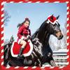 Red Color Winter Horse Christmas Hat Photo Props Winter Style Christmas Horse Hat Elegant Cute Xmas Horse Hat Party Supplies