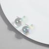 New AB Colorful Chunky Teardrop Earrings Dupes for Women Smooth Hollow Thick Water Drop Earring Hoops Trendy Jewelry Lightweight