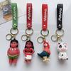 Moana Pua Maui Hei Hei Keychain Cartoon Pendant Toy Bag Decoration Gift Kids