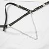 Punk Leather Waist Chain Belt Layered Ring Belly Chains Dance Body Accessories for Women and Girls