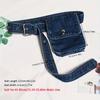1pcs Women's Denim Waist Belt with Alloy Accent for Coats Casual Wear Decorative Waist Pouch Clothing Decoration