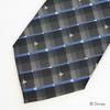 [Disney] Necktie (Three Circle Silhouette Gradient Check Pattern) Necktie D50037 Gray
