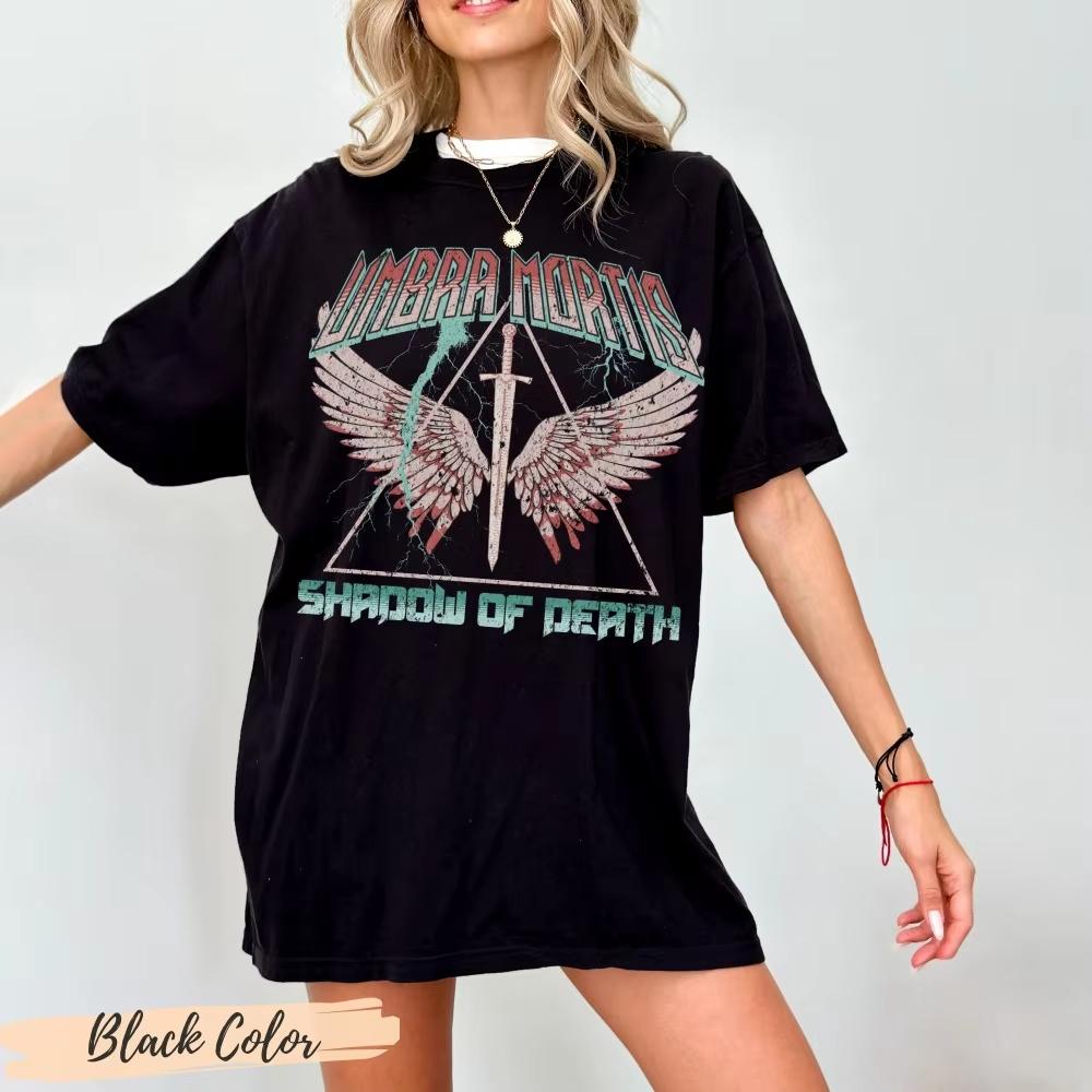 Umbra Mortis Crescent City Comfort Colors Tee Hunt Athalar Bryce Quinlan House of Flame and Shadow Shirt HOFAS SJM Merch HOSAB S