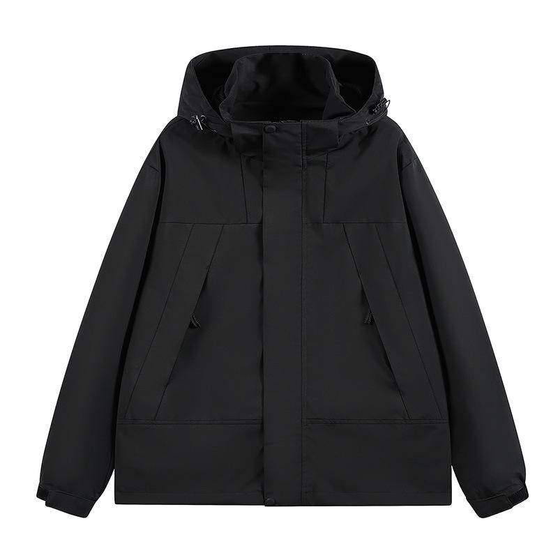 Couple's Windbreaker Jackets Men's and Women's Spring and Autumn Korean-style Casual Hooded Jackets Outdoor Mountaineering Jackets