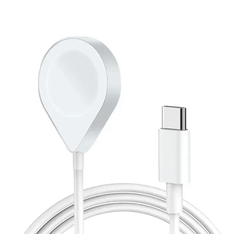 

Зарядное устройство для Apple Watch Магнитное 3 в 2 USB C Зарядное устройство для iPhone Кабель для быстрой зарядки Совместимо с Apple Watch 9 8 7 6 5 4 3 2 1 SE