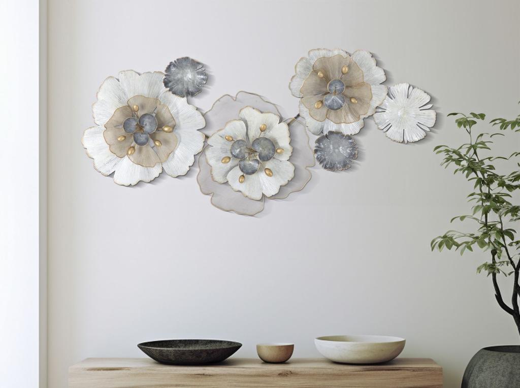Iron Panel Flowery Cm 119X8X60