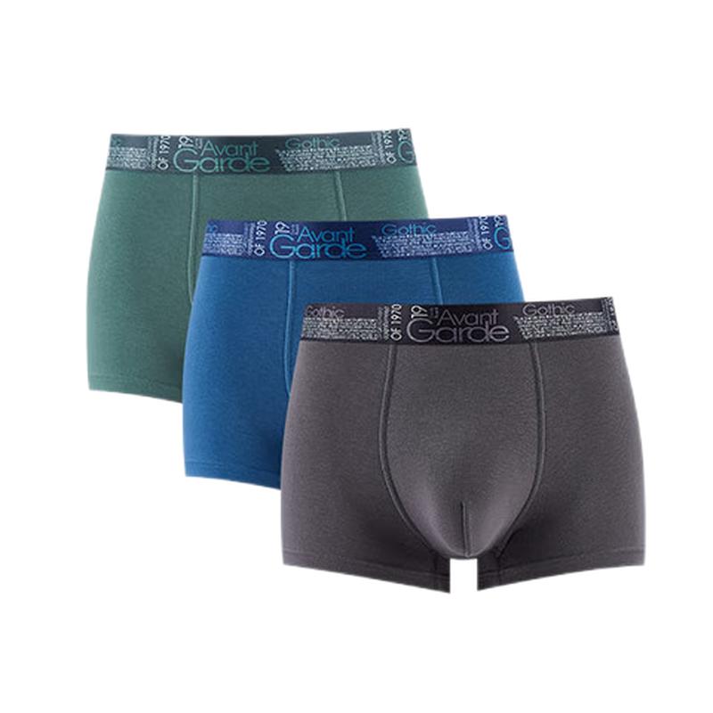 

Fenteng Men s 3-Pack 10A Antibacterial 3D U-Pouch Cotton Boxer Briefs 3XL