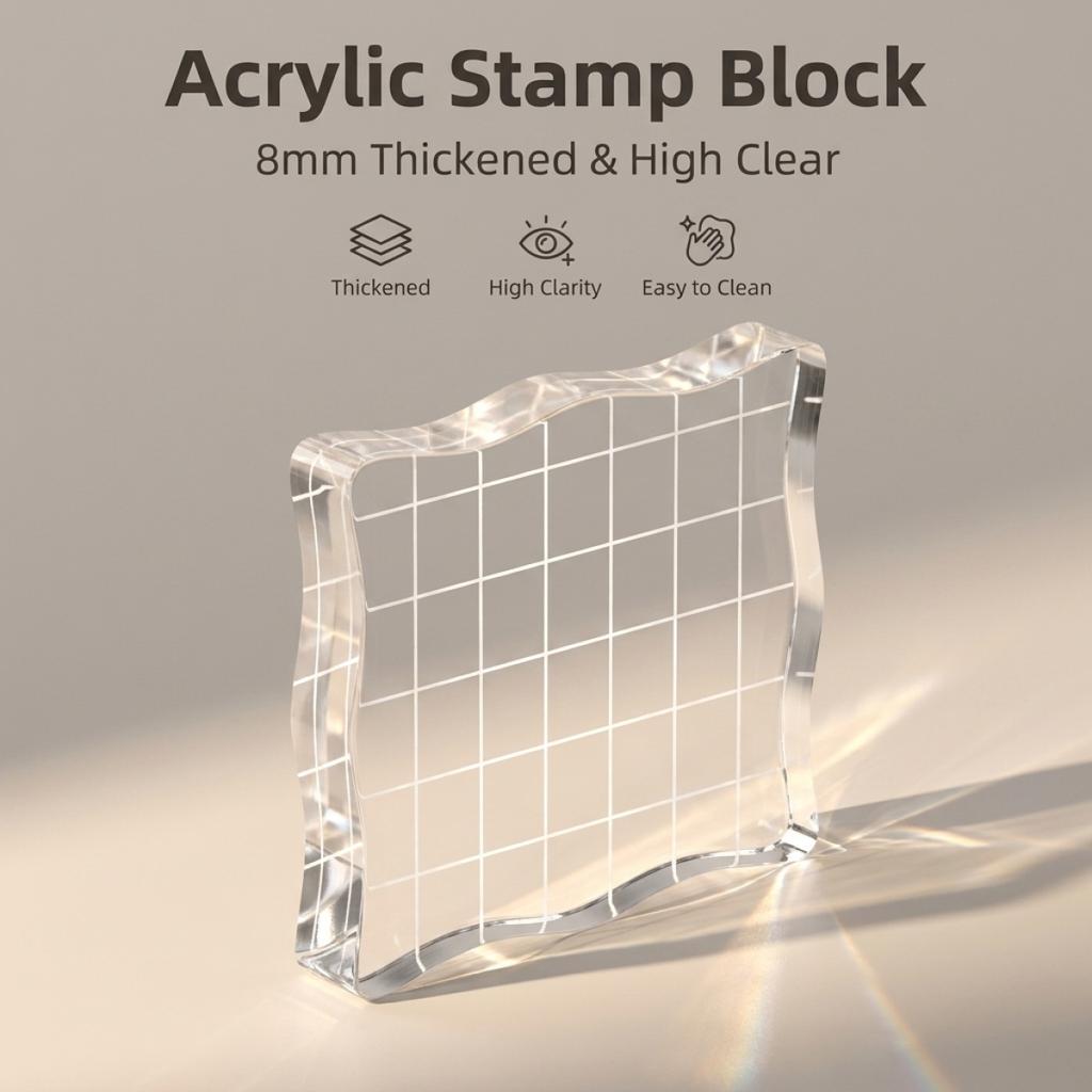 Acryl Silikon Klare Stempelblöcke Für Scrapbooking DIY Album Karten Dekoration Prägegriff Starterform Stempel