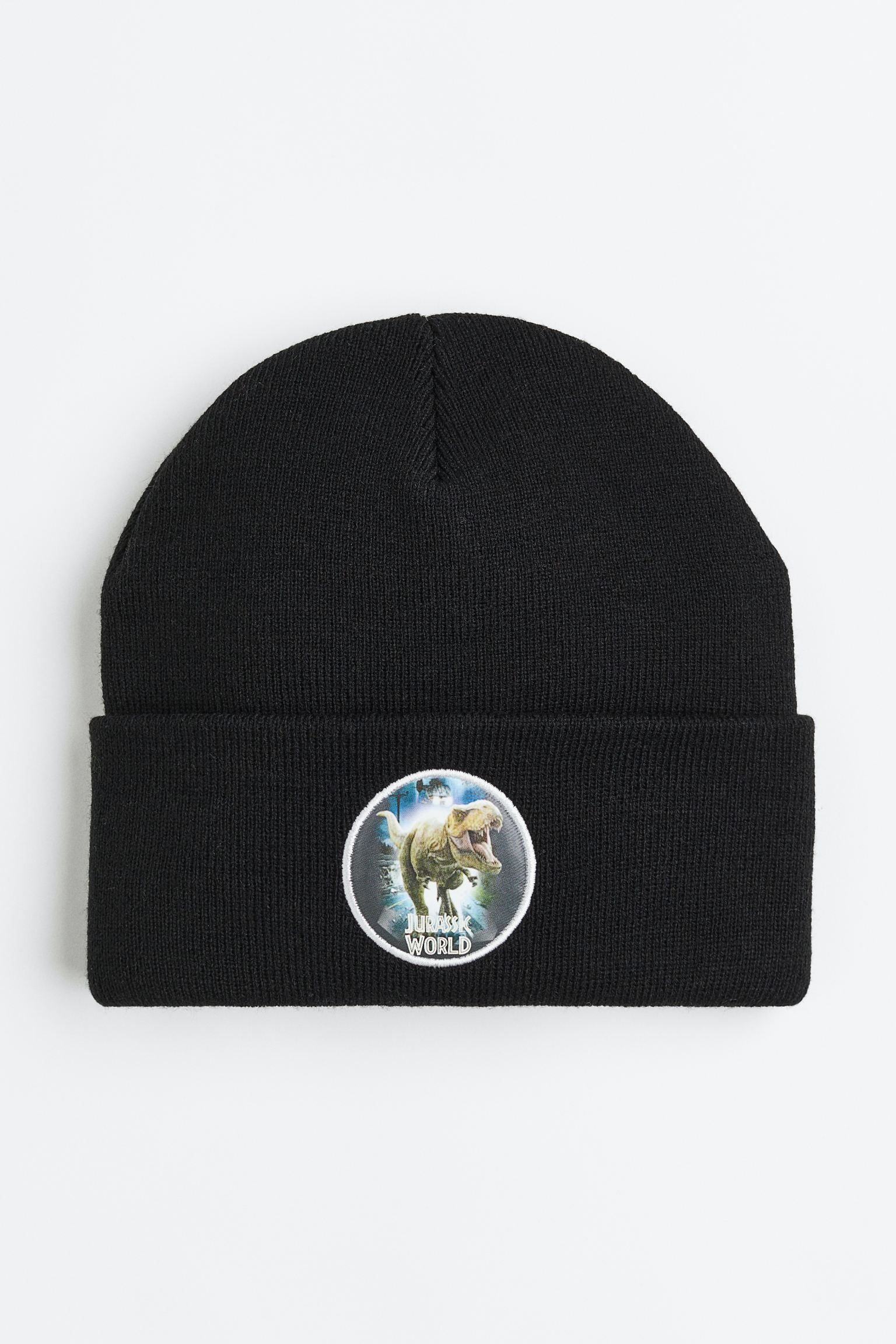 

Knitted motif-detail hat