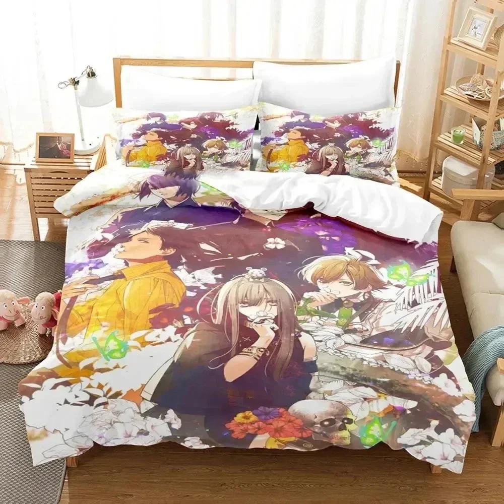 3D Anime Game Olympia Soire Printed Bed Set Duvet Cover Pillowcase Bedding Set Bed Linen Sheet Quilt Cover Full Queen King Size
