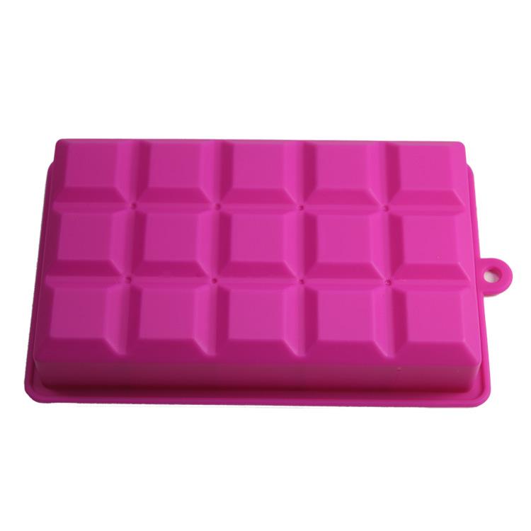 Silikon-Eisbox, quadratisch, für Eiswürfel, Schleifmittel, für die Hausbar, DIY-Eismaschine, 15 Gitter, Silikon-Eisgitter