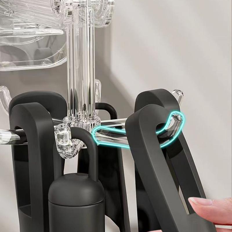 Suction Cup Six-Claw Swivel Hook- 360Dgree Rotating Six-Claw Suction Cup Hook,Kitchen Utensil Holder 360 Degrees Rotating Folding