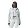Levis Womens/Ladies Striped Cotton Denim Trucker Jacket
