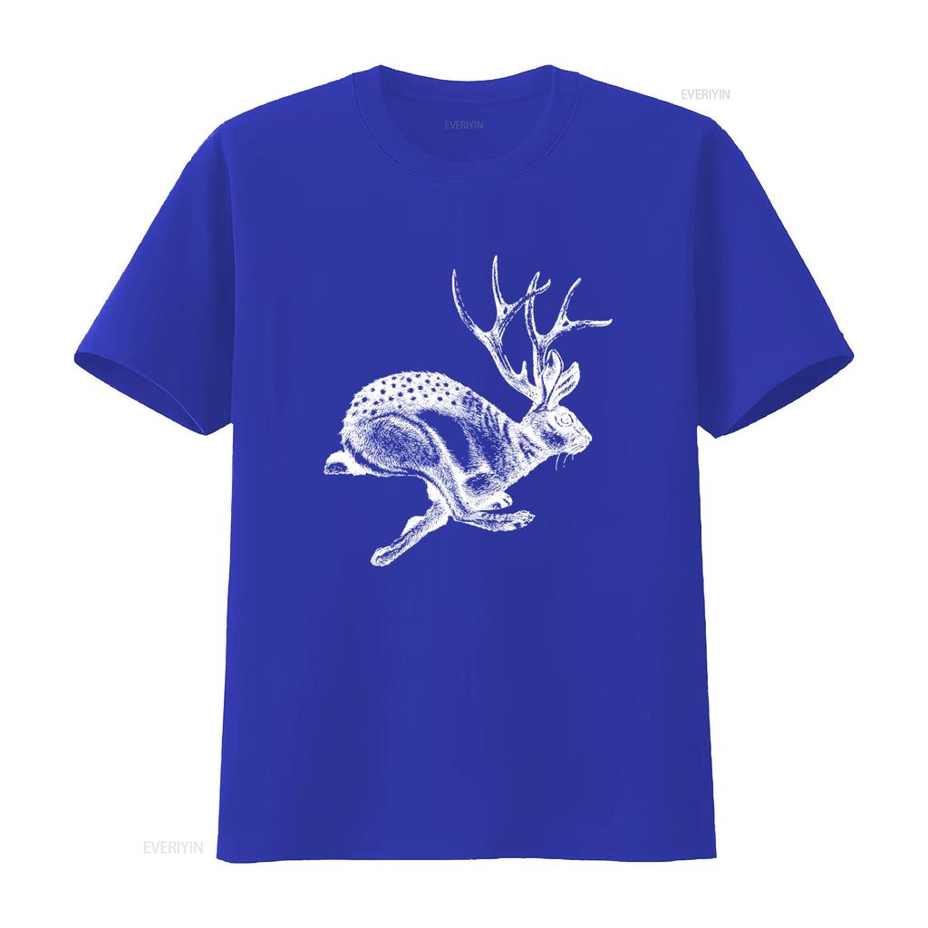 Unique Jackalope Design T Shirt Jackrabbit Antelope Horns Perfect for Cryptids Cryptozoology Enthusiasts vintage Washed graphic
