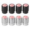 4Pcs Metal Car Tire Valve Stem Caps Auto Accessories For Volkswagen VW R Line Jetta GTI Golf 5 7 Caddy Passat b6 b8 Tiguan Polo Sx5