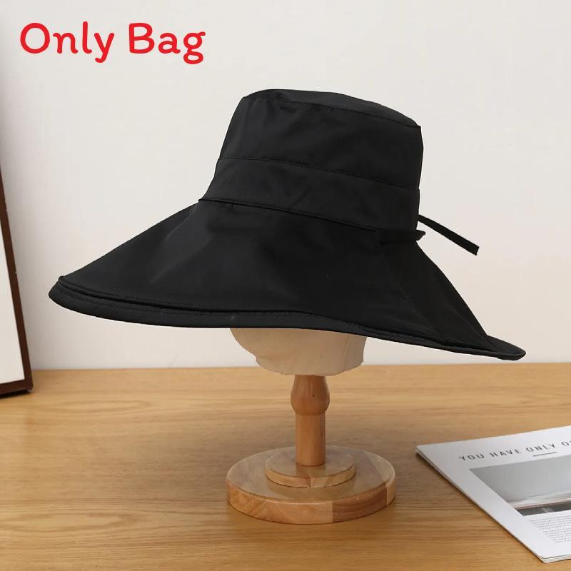 Uv Protection Bucket Hat For Women With Large Brim Sun Shield Summer Beach Outdoor Accessory