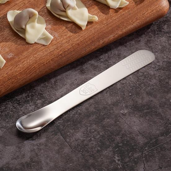 Stainless Steel Dumpling Spoon Filling Scoop And Mixer for Wontons Pastries Non-Slip Handle Smooth Edge Rust-Resistant Essential Kitchen Tool