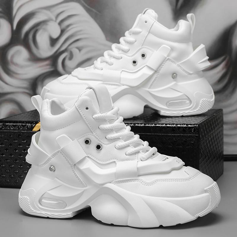 High-top men's shoes casual sneakers platform dad shoes