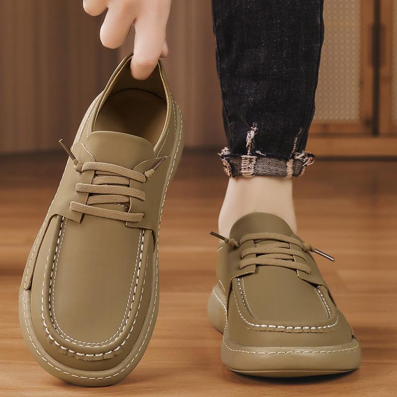 Fashion Fashion Male New Design Casual Leather Shoes Classic Formal Flats Outdoor Men Oxford Shoe New Man Leisure Walk Footwear Sneakers