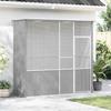 Vidaxl Aviary, Grey, 215X78X200 Cm, Galvanized Steel