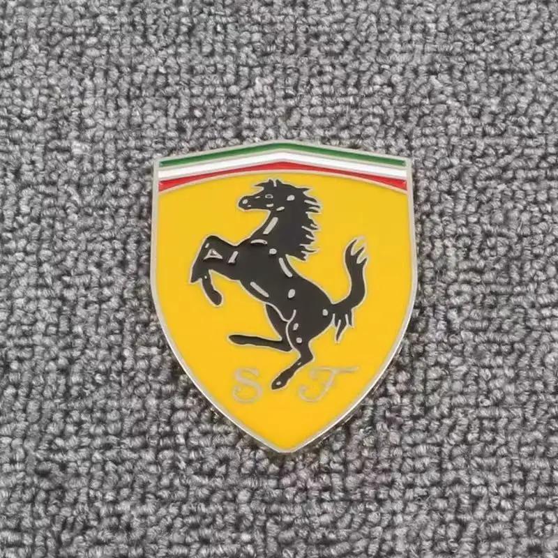 

3D Metal Creative Car Emblem Body Decorative Decals For Ferrari SP1 812 F40 F12TDF SF90 Modification Stickers Auto Accessories