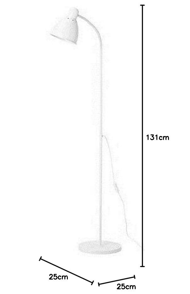 IKEA LERSTA Reading/Floor Lamp, White (904.439.46)