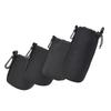 4PCS S M L XL Portable Neoprene Black Elastic Shock Absorption DSLR Camera Lens Cover Storage Bag