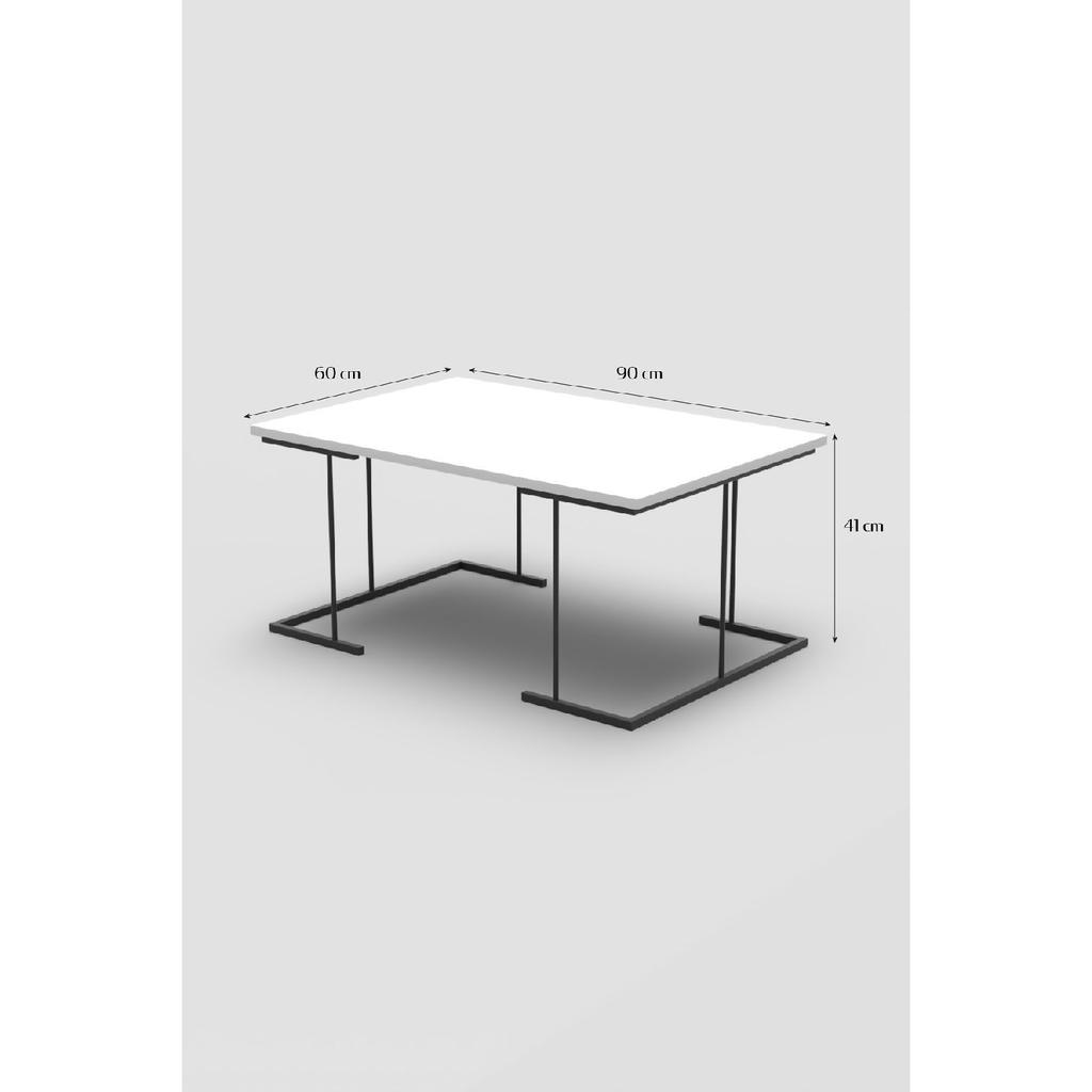 Coffee Table Solo Gold White