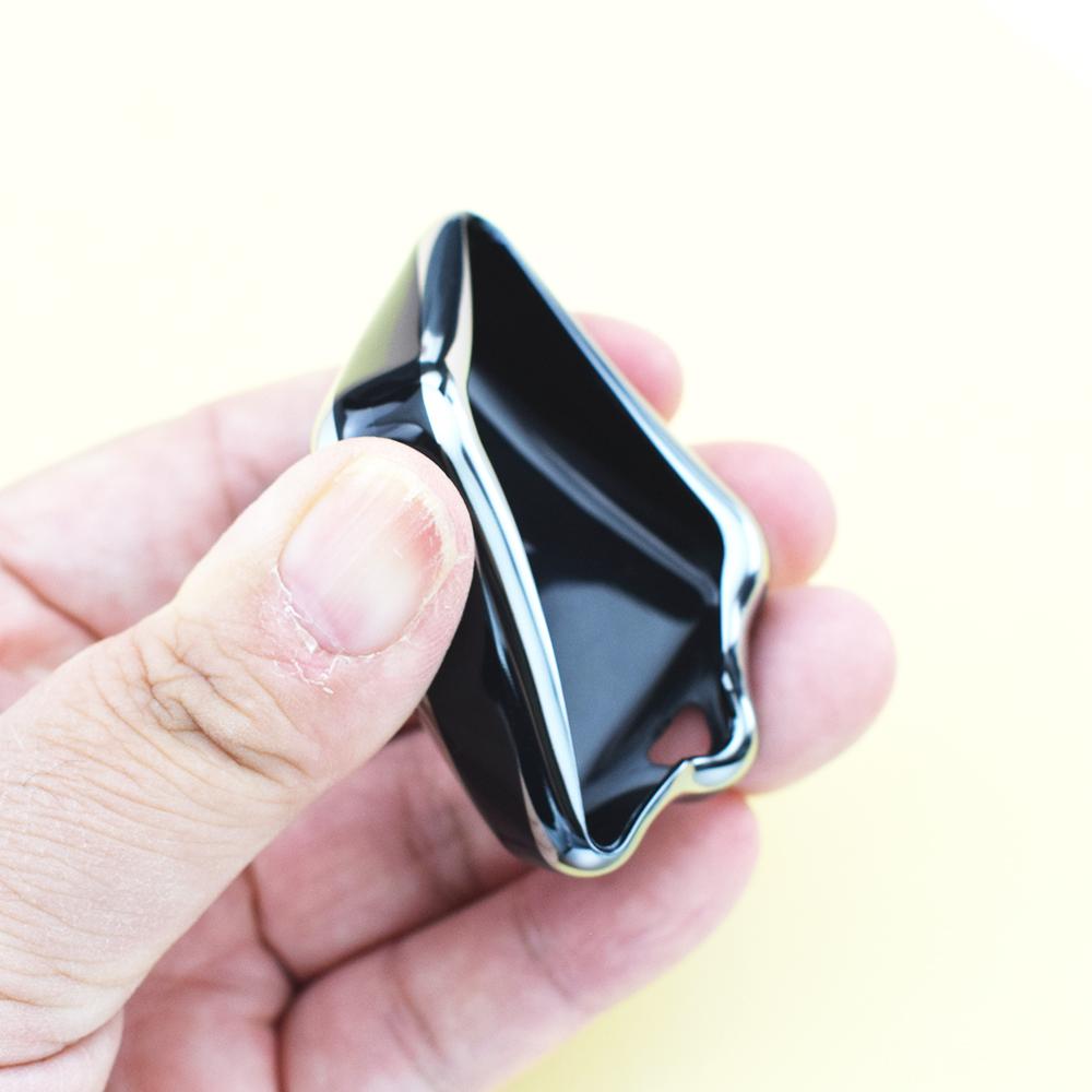 Silver Edge Fashion TPU Auto Remote Control Shell Fob Keyless Holder For Ford Escape Expedition Focus Fusion Mustang Explorer Navigator