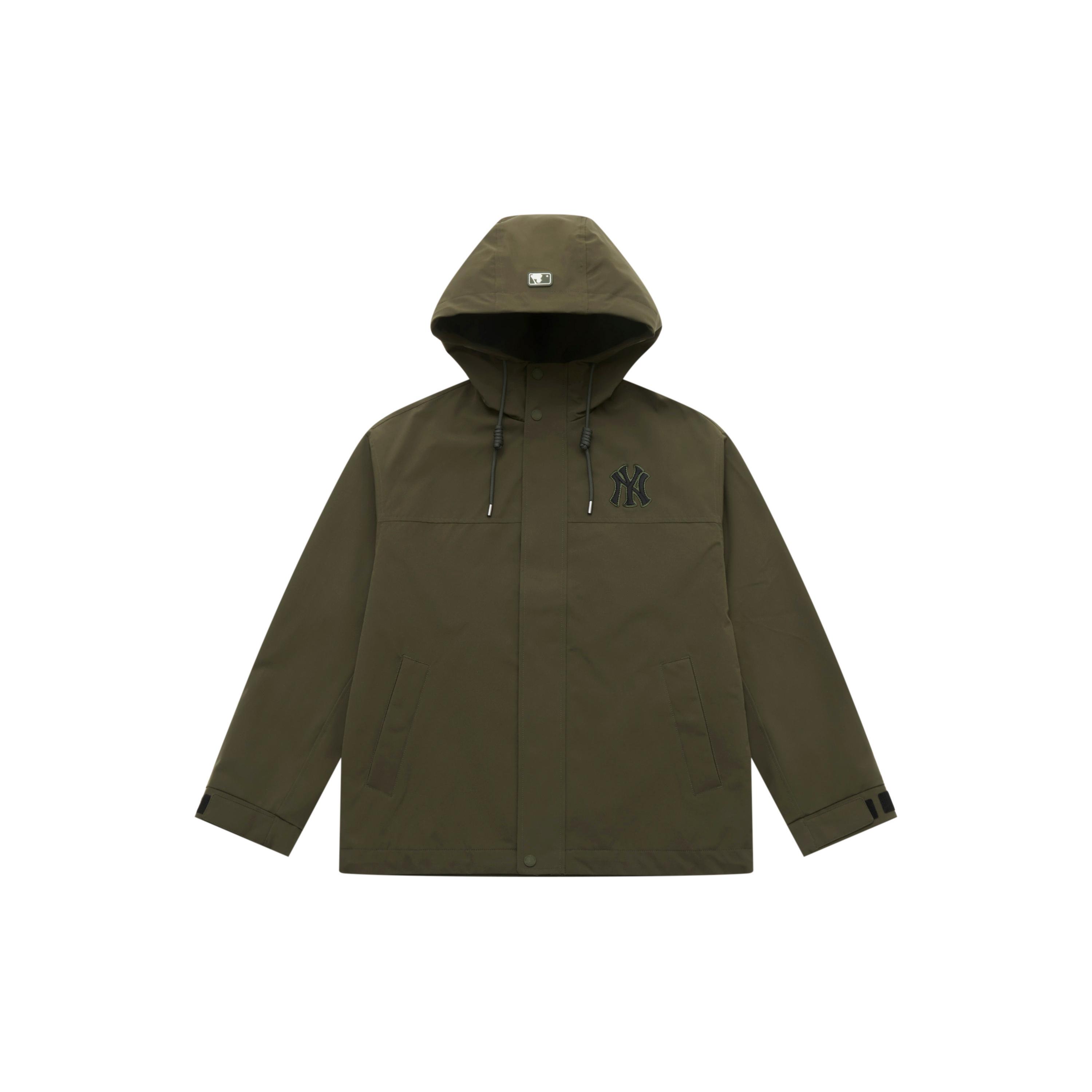 MLB New York Yankees Basic Collection 25FW Jacket Unisex Dark Khaki 3AWJB0154-50KAD XS