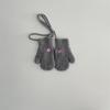 Winter Winddicht Kältefest Warm Kinderhandschuhe 2-5 Jahre Gesticktes Herz Halsband Strick Cremefarben Babygarn Säuglingswolle