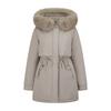 New big fur collar down cotton clothes women's medium and long waist winter outdoor pie to overcome warm cotton-padded jacket
