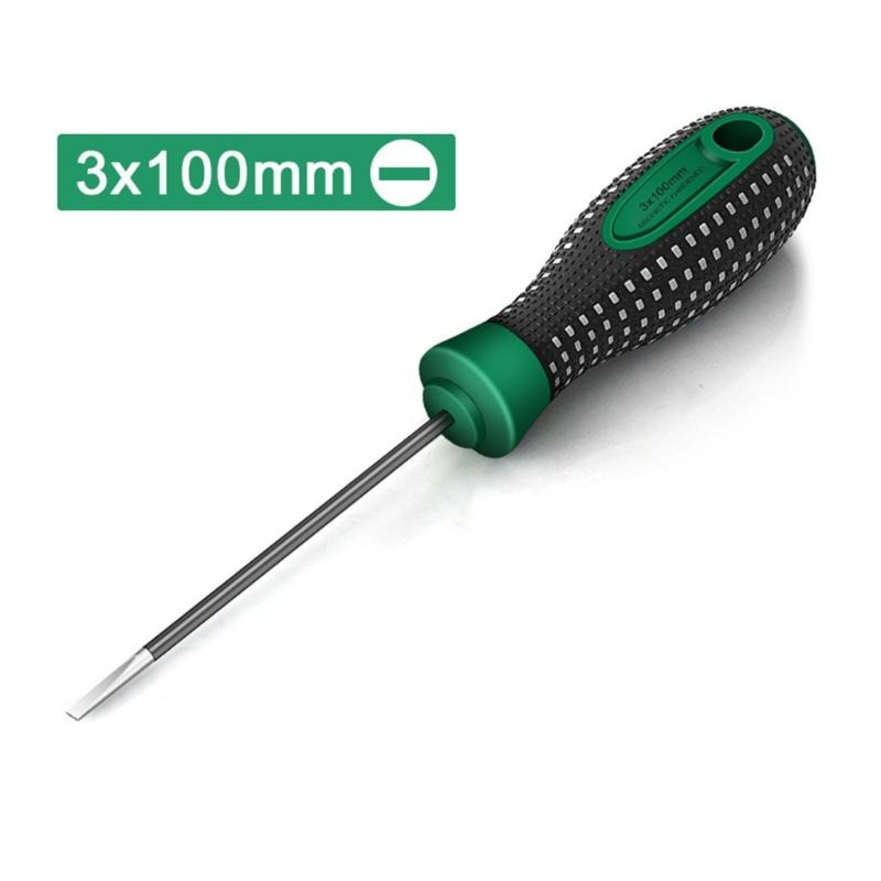 10 Piece Through Steel Core Screwdriver Set,Go-thru Steel Blade High Torque for Fastening,Chiseling or Loosening Seized