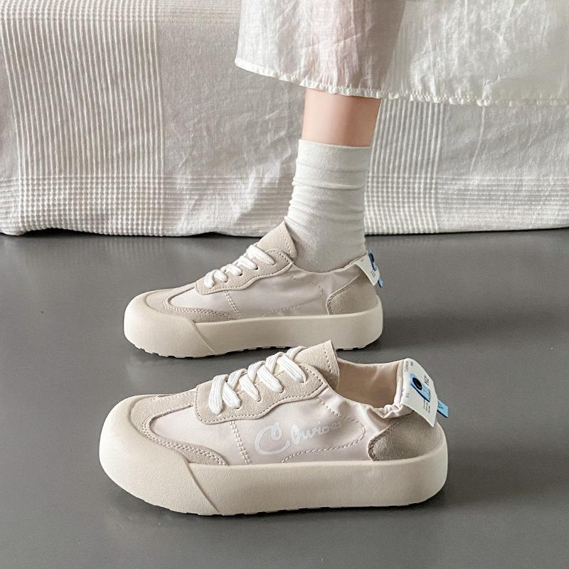 

2025 summer new breathable little white shoes casual big head shoes versatile Korean version board shoes platform muffin shoes women R618 35