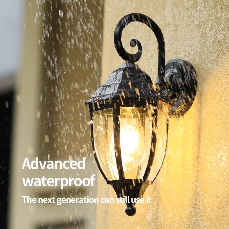 Modern & Creative Retro Outdoor Wall Lamp IP65 Waterproof Corridor Light with LED Aluminum Base for Home Use