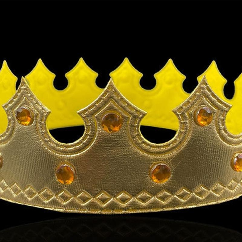 Golden Royal King Crowns,Delicate Birthday Crowns Hat Princed Costume Accessories Halloween Shower Party Photo Props