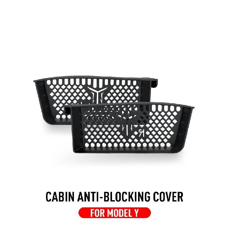 For Tesla Model Y 2022  Front Cabin Cover Water Stops Blockage Debris Filter Cover Anti-Blocking Protection Car