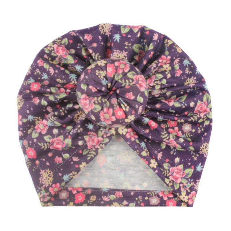 New baby pullover hat, cute printed donut children's hat, thin comfortable baby fetal hat