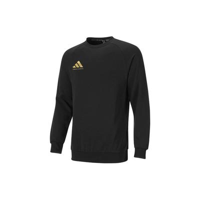 adidas Logo Sports Casual Crewneck Sweatshirt Unisex Sweatshirt Black Gold ACLLSPS3CS-BG