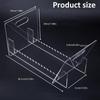 Elegant Album Display Shelf, Clear Acrylic Storage Stand Home Accessory with Solid Acrylic Base Desktop Record Organizes